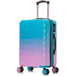 CELIMS - Kabinväska 55x35x25 cm i polykarbonat | Handbagage | TSA-lås | Turquoise Turkos