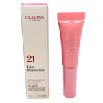 Clarins Natural Lip Perfector 5ml Mini - 21 Soft Pink Glow - New & Boxed
