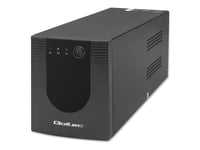 Qoltec Monolith - Ups - Ac 140-300 V - 900 Watt - 1500 Va - 9 Ah - Utgångskontakter: 4 - Svart