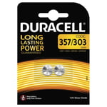 Duracell Electronics D357/303 Batteries, 2pk