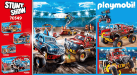Playmobil Stunt Show Bull Monster Truck New Kids Childrens Play Toy 57 Pcs