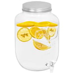 vidaXL Glasbehållare med tappkran 8050 ml glas -  Dryckesautomater
