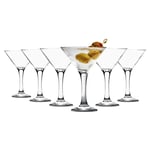 Misket Martini Glasses - 175ml - Clear - Pack of 6
