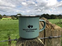 Wild Camping International 350ml enamel mug (grey green)