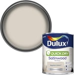 Dulux Quick Dry Satinwood Paint For Wood And Metal - Egyptian Cotton 750Ml