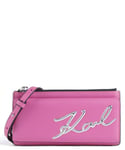 Karl Lagerfeld Signature Crossover väska pink