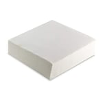 Morigami, Serviette de taille standard, plis 1/4, pointe pointue, 200 serviettes, blanc