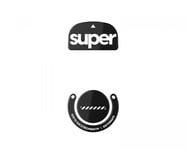 Superglide Version 2 Glas Skates varten Logitech G Pro X Superlight - Musta