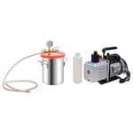 vidaXL Vakuumkammare med 2-stegs pump 5,5 L 3100541