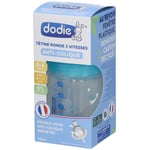 dodie® Biberon Initiation+ 150 ml anti-colique tétine ronde 0-6 mois Bouteilles