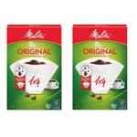 Melitta Original 1/4 Aromatic Coffee Filter Papers 40 per pack - Pack of 2