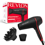 REVLON Sèche-cheveux Revlon SmoothStay traité à l’huile de coco (2000 Watts, diffuseur volumateur, grille à triple revêtement céramique, technologie ionique) RVDR5317