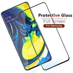 PANGLDT [3-pack] Full Glue Tempered Glass For Samsung Galaxy A90 A80 A70 A60 A40 A50 A40 A30 A10 Cover For Samsung Galaxy M30 M20 M10 9H Film For_A50_Black