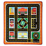 Melissa & Doug Around The City Rescue Playmat Rug & Cars NEW