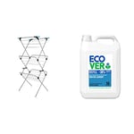 Minky 3 Tier Plus Clothes Airer & Ecover Non Bio Laundry Liquid Refill, 5 L