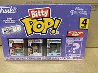 Disney: Funko Pop! 4x Bitty Pop - Princess - Ariel, Mulan, Tina,  Mystery.