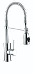 Bristan TG SNK C Target Professional Kitchen Sink Mixer Tap with Pull Out Hose, Chrome