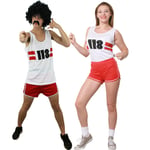 118 Fancy Dress Men And Women Marathon Retro Stag/hen Party Vest And Shorts