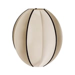 Oi Soi Oi Indochina oval B lampskärm kit white/black ribbon