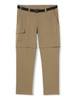 maier sports Men's Torid Slim Zip Hiking Trousers, Zip-Off Outdoor Pants, Breathable Trekking Trousers, Slim fit Teak