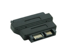Inline 29611, Sata Female 22-Pin (7+15), Slimline Sata, Svart