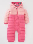 Columbia Infant Powder Lite Reversible Bunting Insulated Snowsuit - Pink, Pink, Size 18-24 Months