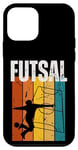 Coque pour iPhone 12 mini Futsal Player Vintage Retro 70s Design Futsal Player