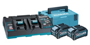 MAKITA POWERPACK XGT 2X40V 4,0AH LI-ION BATTERIER/DC40RB LADER/MAKPAC