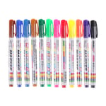 12pcs/set Colorful Whiteboard Marker Non Toxic Dry Erase Mark Si 0