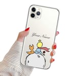 Suhctup Compatible with Samsung Galaxy A2 Core Case,Soft Clear TPU,Childlike Cute,Light Weight Slim Fit Silicone Shockproof and Anti-Scratch,Custom Text,Little Prince