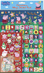 Paper Projects 01.70.22.020 Peppa Pig Christmas Mega Pack | Three Types of Stickers (Around 150 Total) | Reusable on Non-Porous Surfaces, Blue/Red, 29.7cm x 21cm