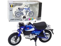 Retro Klassisk Motorcykel Metall Lampor Blå 1:12