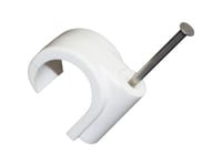 Tru Components Sømclips 523530 Bundt-Ø-Område 14 Mm (Max) Hvid (Mat) 100 Stk