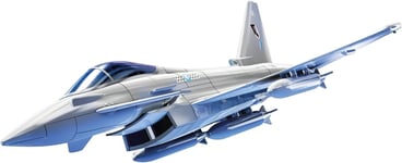 Airfix J6002 Quick Build Eurofighter Typhoon Aircraft Model Kit Silver 