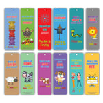 Kids Bookmarks Set (12 Pack)- Animal Silly Jokes Series 2 - Funny Hilarious Lion Sheep Laugh and Learn - Excellent Party Favors Teacher Classroom Reading Rewards and Incentive Gifts for Young Readers
