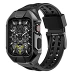 Kingxbar Apple Watch SE/6/5/4 (44mm) Armband CYF136 2in1 Rugged - Svart - TheMobileStore Apple Watch 44 mm tillbehör