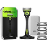 Gillette Labs With Exfoliating Bar Razor Travel Case 5 Blades