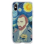 fashionaa Van Gogh oil painting mobile phone case,Creative Ultra Thin Case, Slim Fit and Protective Hard Plastic Cover Case for iPhone 11 Pro MAX XS XR X 8 6s 7Plus TPU,12,iPhoneX/XS