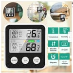 Thermometer høj præcision Digital LCD Hygrometer Temperatur Fugtighedsmåler til indendørs Udendørs TS-9909-B