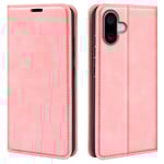 iPhone 16 Slimmat fodral med kortfack, Rosa