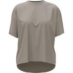 Odlo Women Short Sleeve Running Shirt ACTIVE 365 NATURAL BLEND, silver cloud melange, L