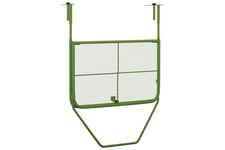 Balkongbord grön 60x40 cm stål - Grön