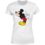 Disney Mickey Mouse Mickey Split Kiss Women's T-Shirt - White - XS - White