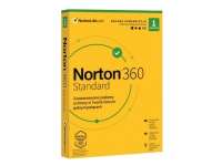 Norton 360 Standard - Boxpaket (1 år) - 1 enhet, 10 GB molnlagringsutrymme - Win, Mac, Android, iOS - Polish