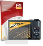 atFoliX 3x Screen Protection Film for Canon PowerShot S110 matt&shockproof