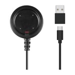 Triacle USB laddningskabel med USB-C - USB-A adapter, Polar Vantage/Ignite/Grit X