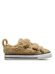 Converse Toddler Easy On Teddy Bear Trainers - Beige, Beige, Size 10 Younger