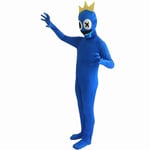 Barn Rainbow Friends Roblox Kläder Outfit Party Cosplay Kostym Jumpsuit Mask 150cm blue