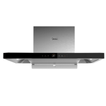 Midea T Model Rangehood 90cm 1,800m3/h max. extraction Stainless Steel/ Black Glass with Gesture Control and Steam Wash