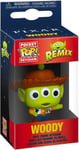 Toy Story - Porte-Clés Pocket Pop! Alien As Woody 4 Cm